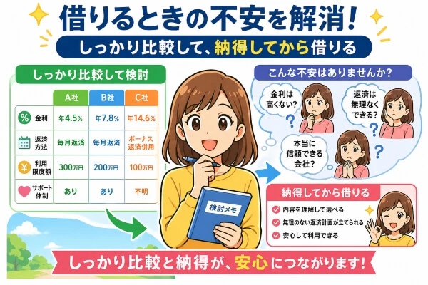 アイフルで借りることが不安に感じる場合の選択肢