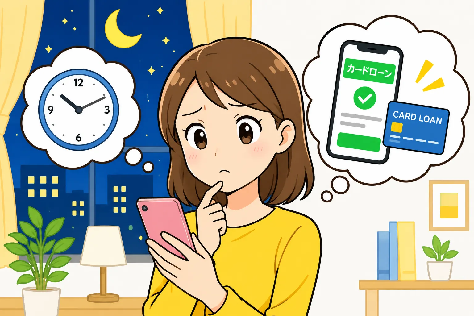 アイフルは夜間でも借りられる？