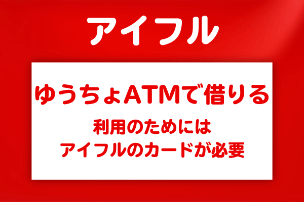 ゆうちょATMを使ってアイフルで借りる方法