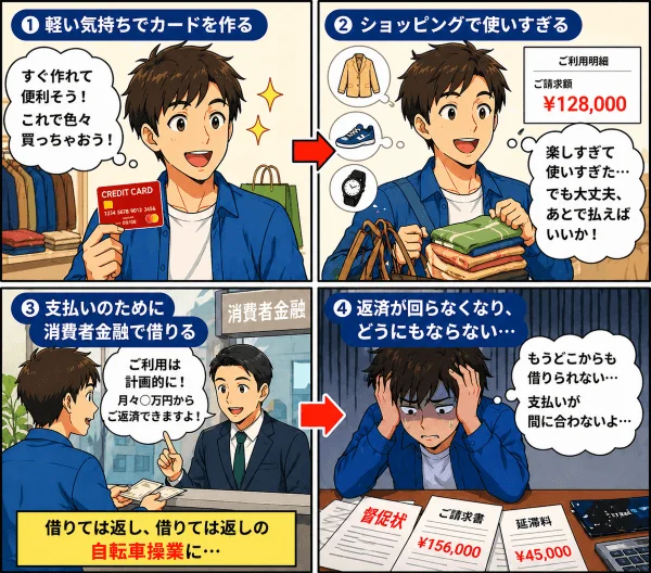 赤いカードのショッピングから借金でパンクするまで