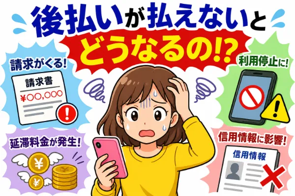 後払いが払えないとどうなる？