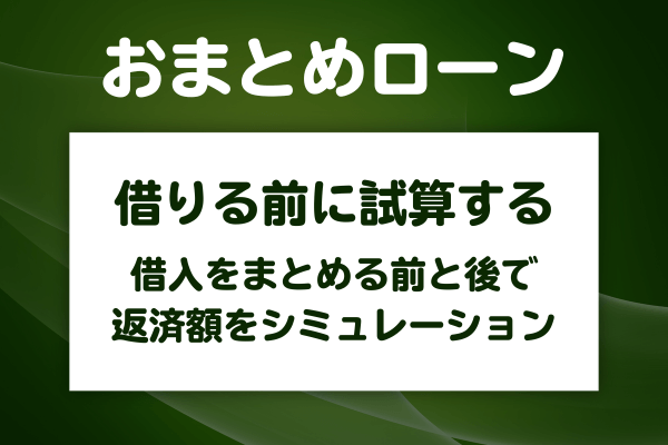 おまとめローンのシミュレーションをする