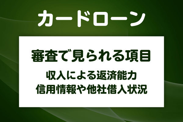 審査で見られる項目と審査で行われる手続き