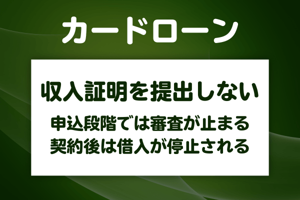 収入証明の提出を求められたのに出さないとどうなるか