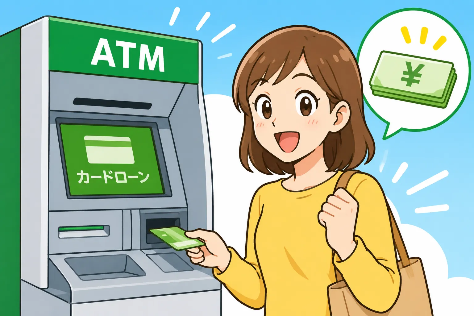 SMBCモビットでゆうちょ銀行ATMから借りる方法