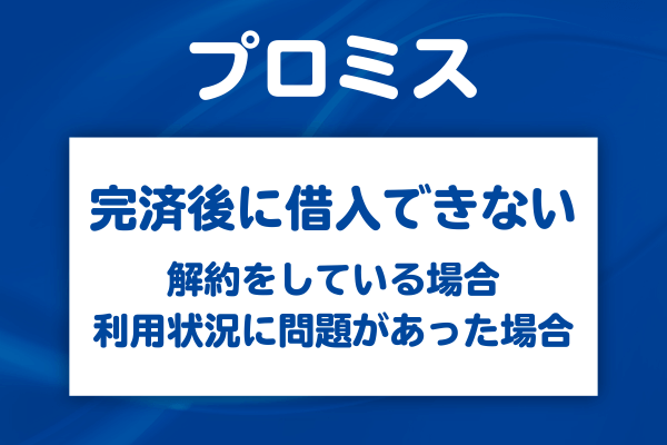 プロミス完済後に借入できない理由