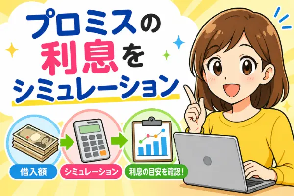 プロミスで1万円・2万円・3万円を借りた場合の利息と返済額