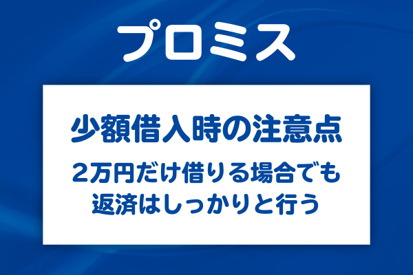 2万円の借入で注意すべきポイント