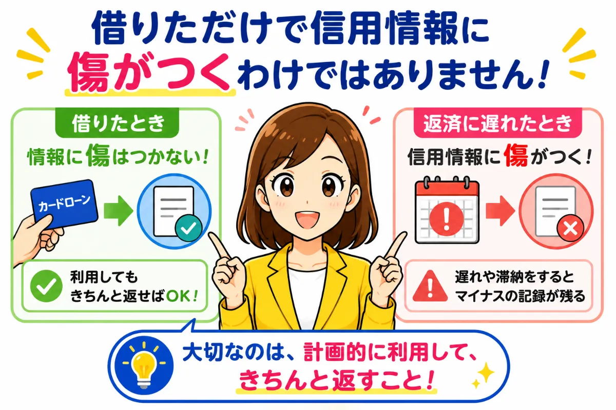 プロミスで借りると信用情報に傷がつくから危ないというのは本当か