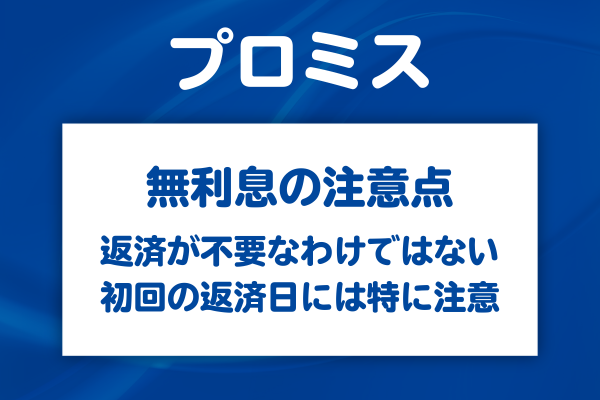 無利息サービス利用時の注意点