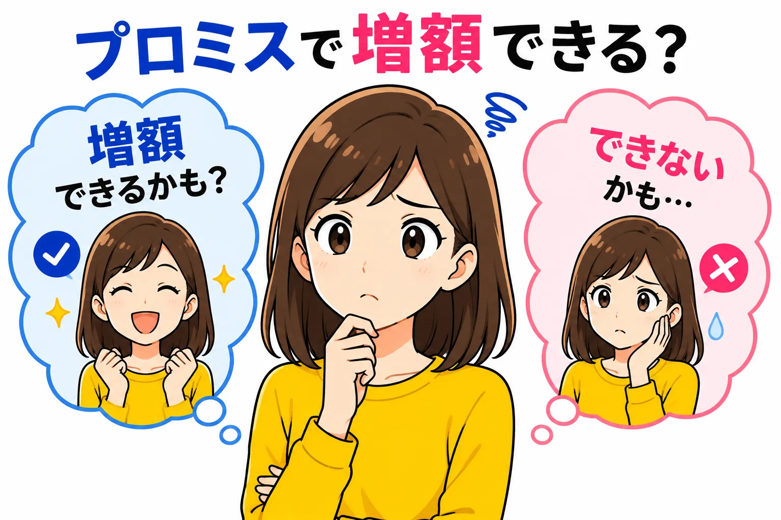 今後にプロミスで増額ができるかできないかを判断する