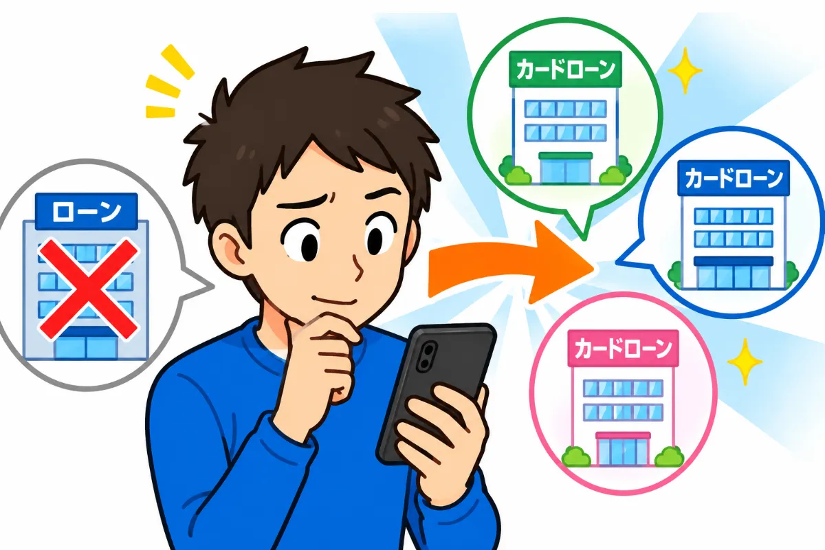 別のカードローンなら問題なく借りられる可能性はある